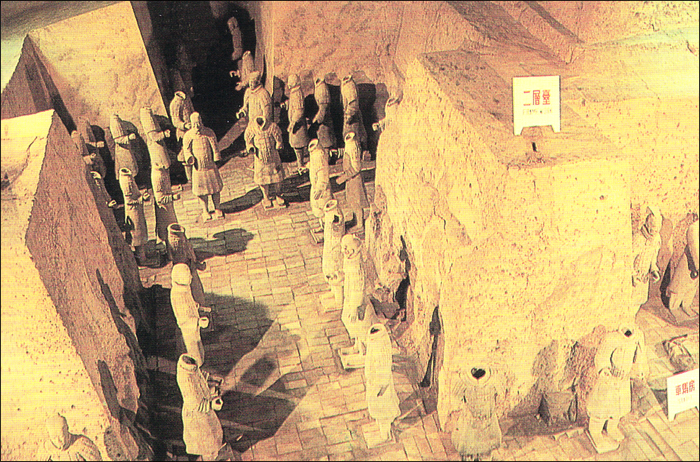 Pit No. 2 of Qin Sihuang's Terracotta Warriors and Horses
