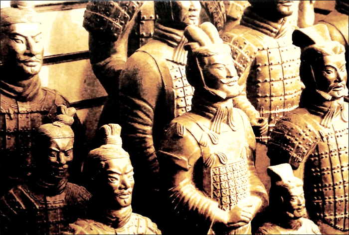 Qin Terra-Cotta Warriors and Horses Figurines