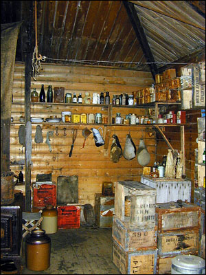 Interior of Cape Royds hut