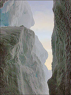 Looking back toward the entrance of the ice cave