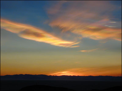Sunset over McMurdo Sound