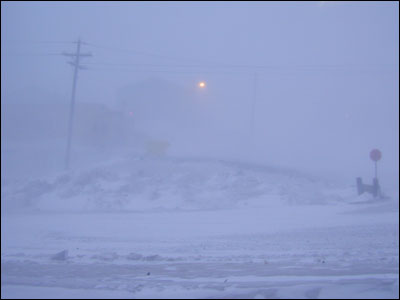 McMurdo in a condition one storm