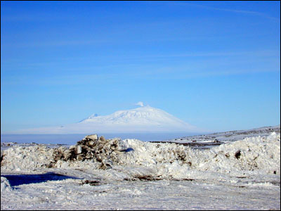 Mt. Erebus from Marble Point