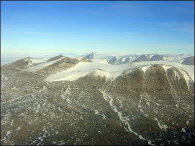 Dry Valleys from the air