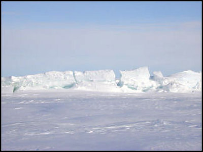 Pressure ridges up close