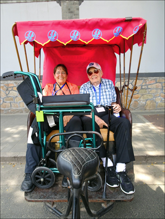 Irma and Reuben in the Rickshaw