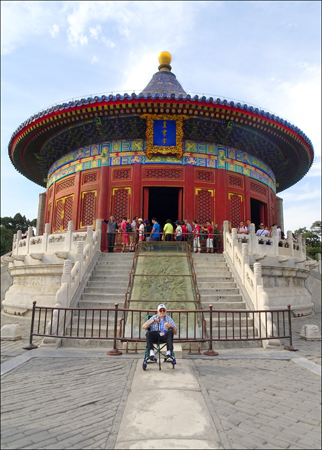 Reuben in front of the Imperial Vault of Heaven