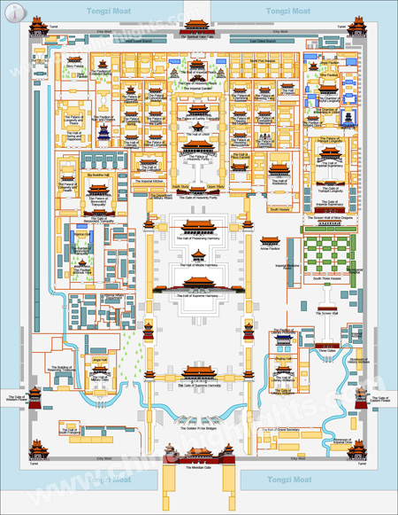 Map of the Forbidden City