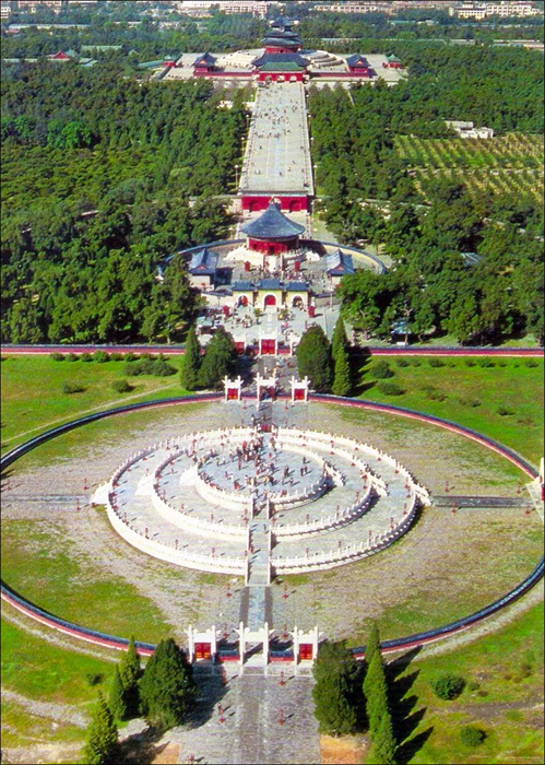 Aerial view of the Temple of Heaven