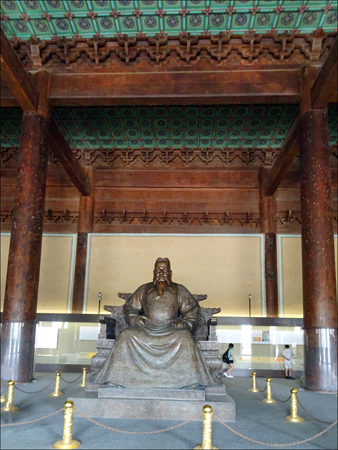 Bronze Sculpture of Emperor Zhu Di at Changling Tomb
