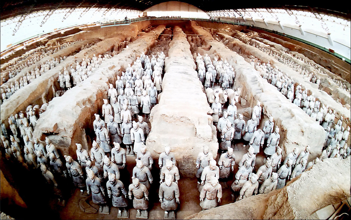 An Interior Panorama of the Exhibition Hall