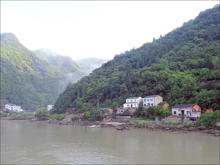 Village along the river
