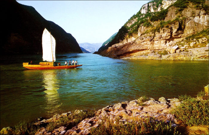 The Boats in the Gorge River