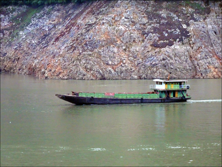 Boat on the Yangtze River