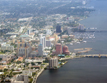 Aerial View of Downtown West Palm Beach, Florida