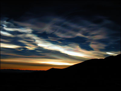 Nacreous clouds