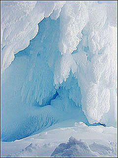 Inside the ice cave