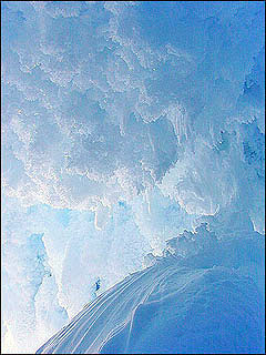 Inside the ice cave