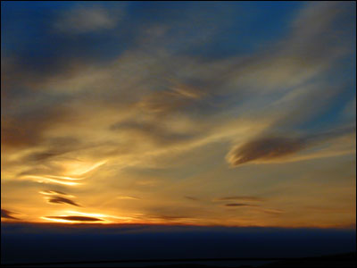 Sunset over McMurdo Sound