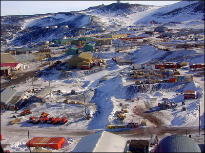 McMurdo Station from the air