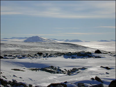 Looking north from Marble Point