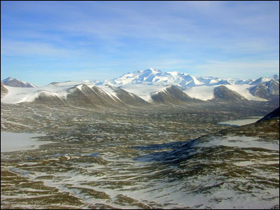 Dry Valleys from the air