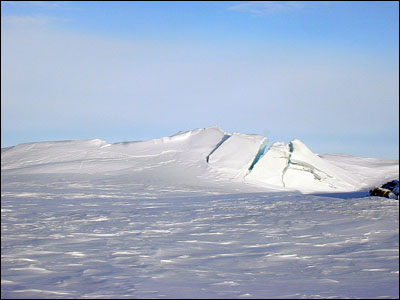 Pressure ridges up close