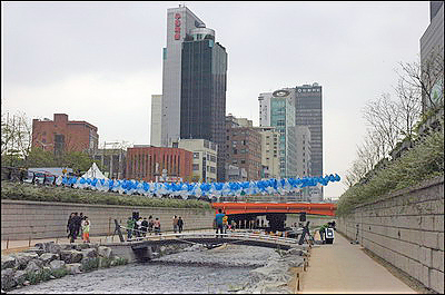 Bridges Across Midtown Stream