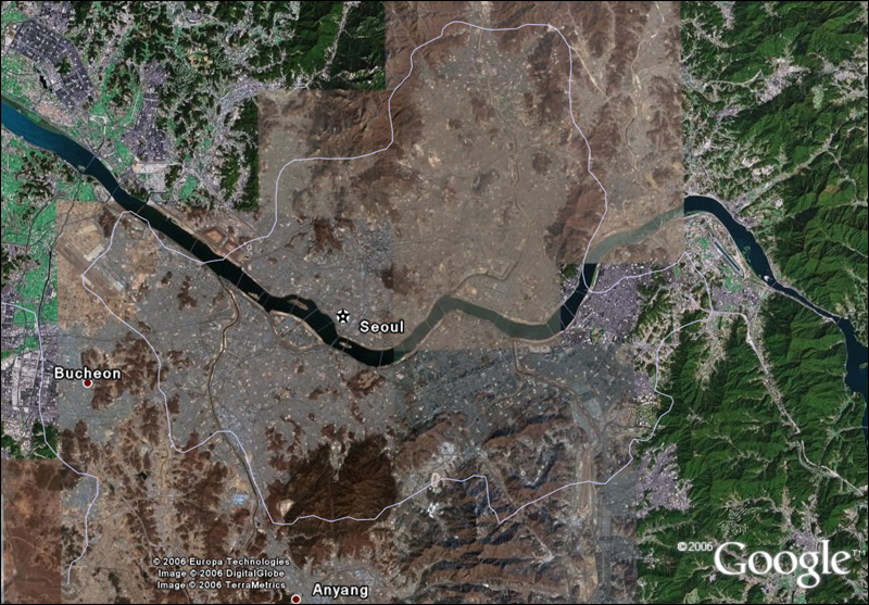 All of the area of Seoul